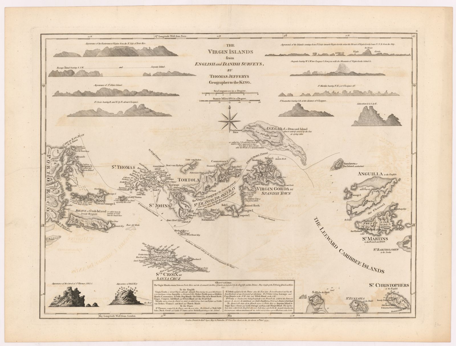 The Virgin Islands from English and Danish Surveys