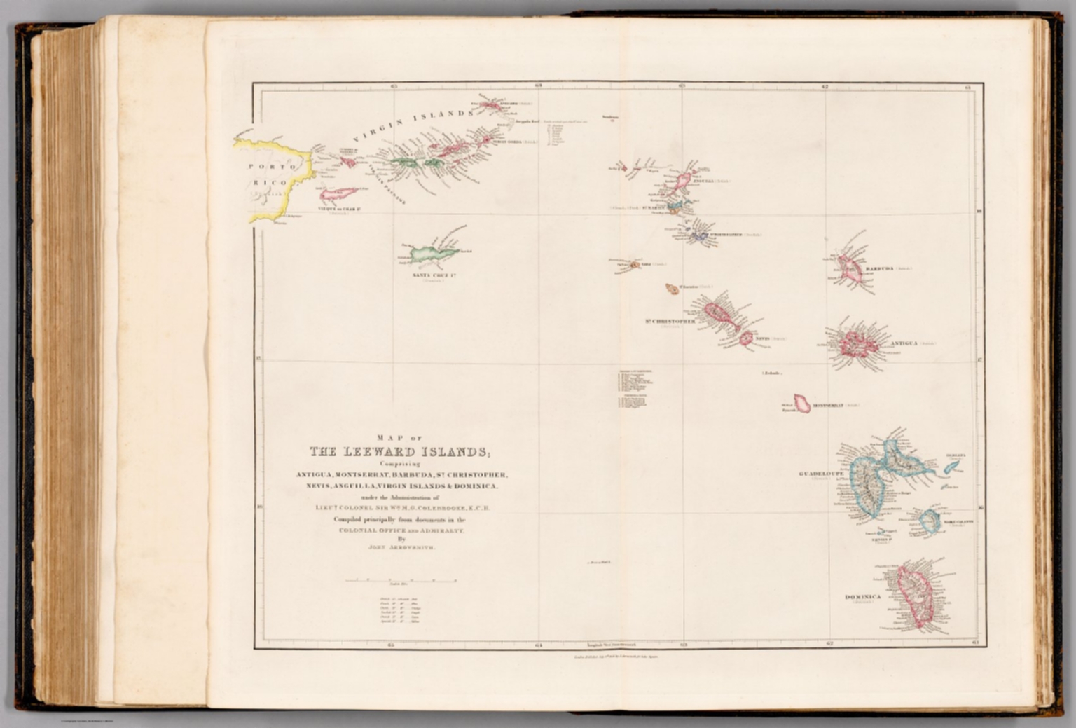 Map of The Leeward Islands